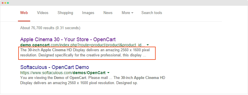 metadata description